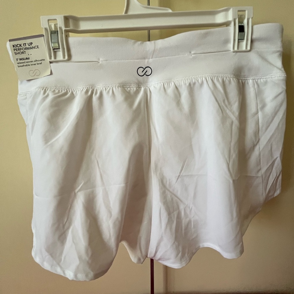 Calia White Women's Performance Shorts - Picture 2 of 5